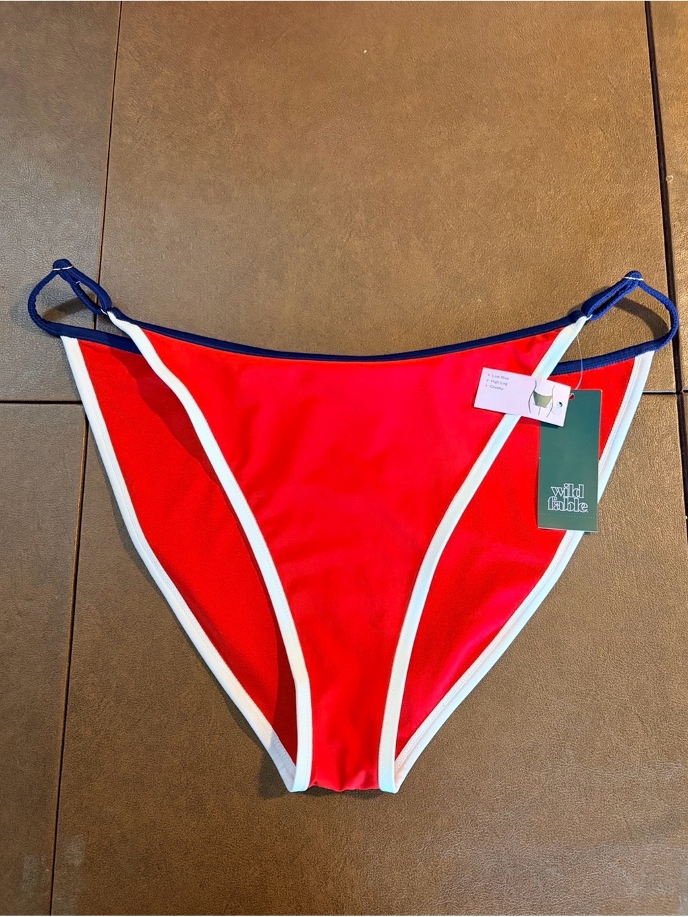 Wild Fable Low Rise High Leg Cheeky Bikini Bottom - Women's XL (16)
